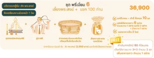 พรีเมี่ยม 6 - รักษ์บุญ บริการจัดงานทำบุญบ้าน จัดงานทำบุญครบรอบ จัดงานทำบุญบริษัท